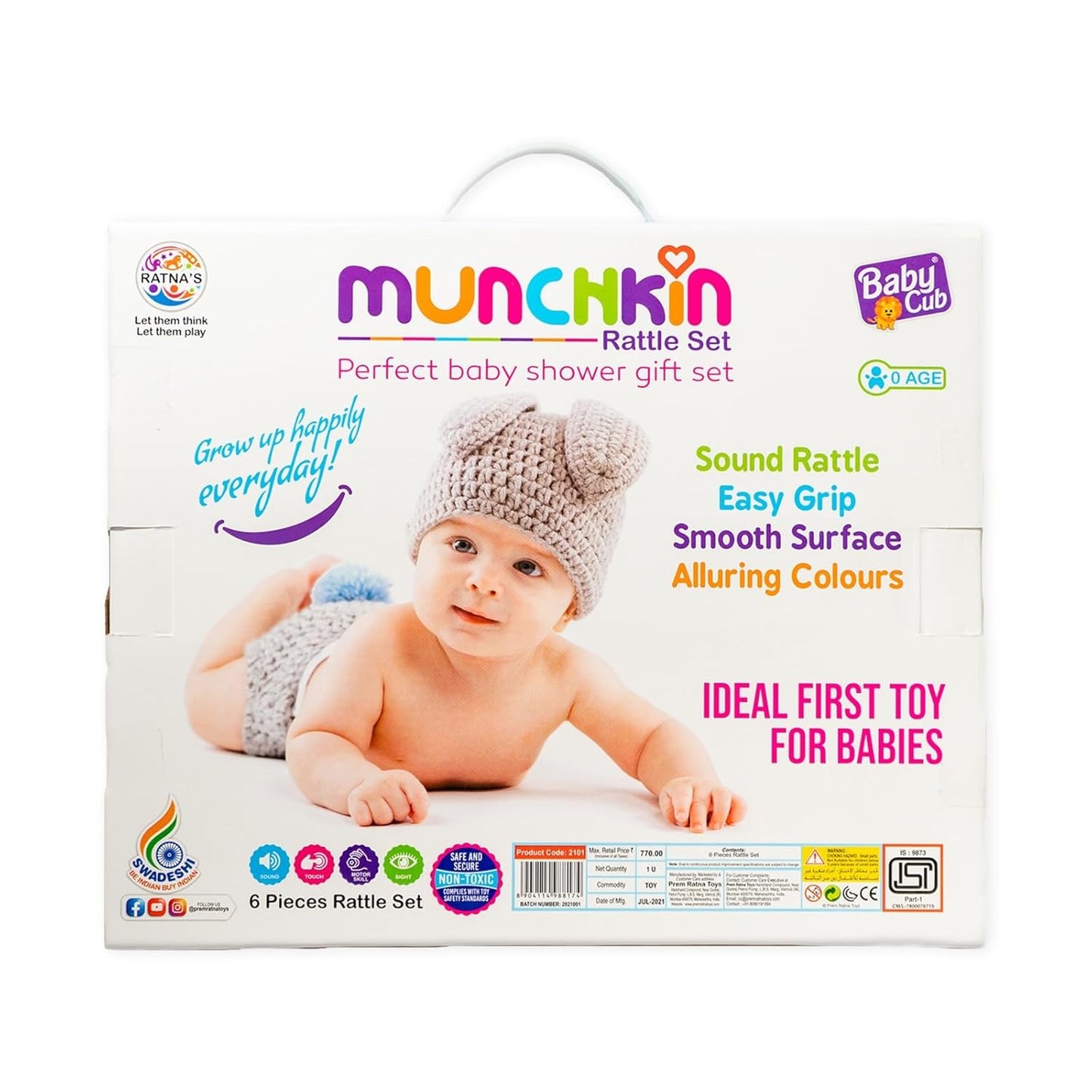 Ratnas Munchkin Rattle Set of 6