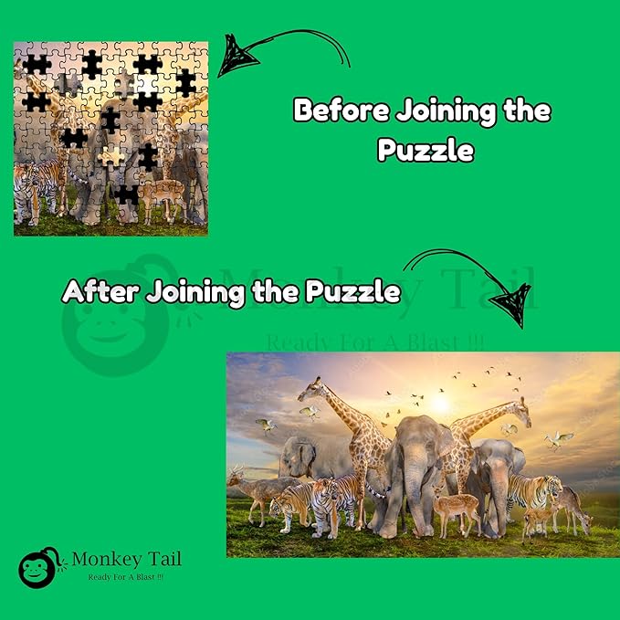 ungle Adventure 3D Jigsaw Puzzle (112 Pieces)