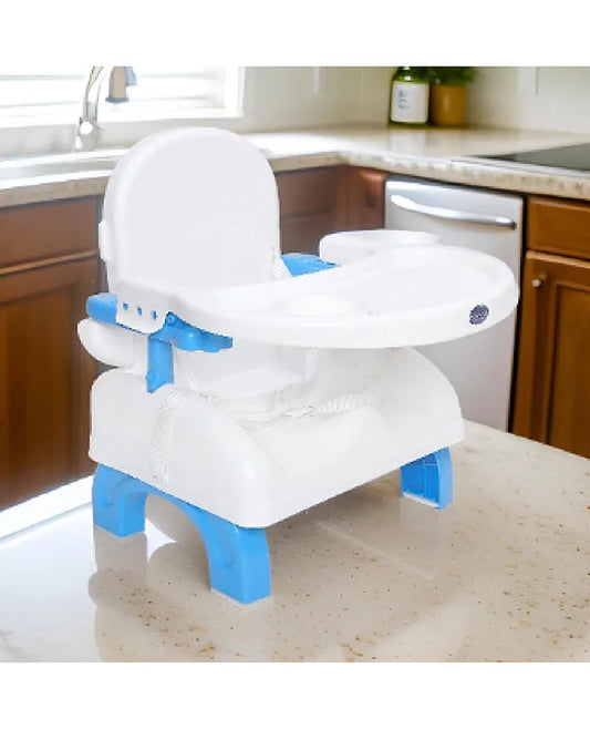 Booster Seat 3 in 1 with Adjustable Tray and Safety Straps, Portable Toddler Chair for Dining Table