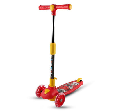 Scooter for Kids, Height Adjustable Foldable Kids Scooter with Lighting Wheels & Rear Foot Brake