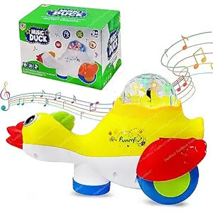 Musical Duck Toy  360 Degree Rotating Quacking Dance Duck Toy