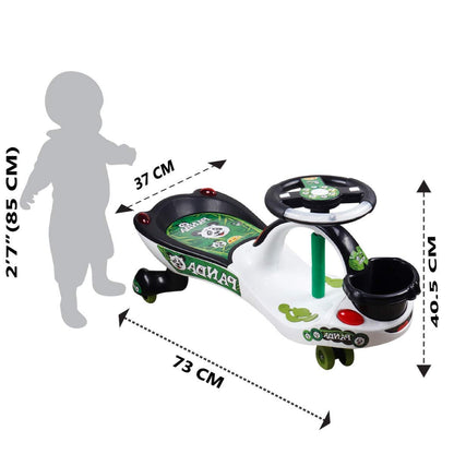 Toyzone Plastic Eco Panda Magic Car, Pack Of 1, White