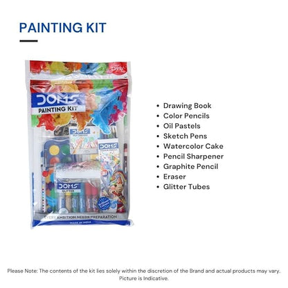 DOMS 9-in-1 Painting & Coloring Kit for Kids