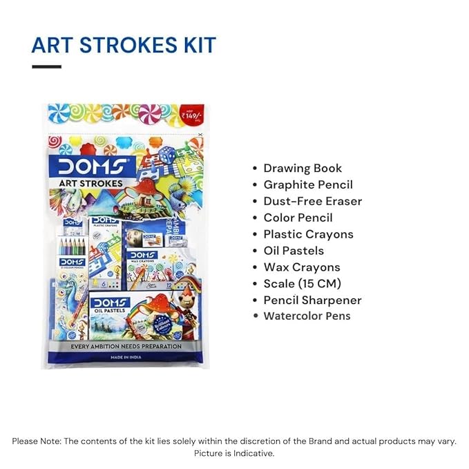 DOMS Art Strokes 10-in-1 Creative Kit for Kids