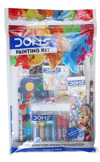 DOMS 9-in-1 Painting & Coloring Kit for Kids