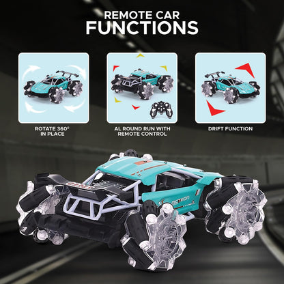 Remote Control Drift Stunt Car for Kids 360 Rotation, All-Terrain RC Car