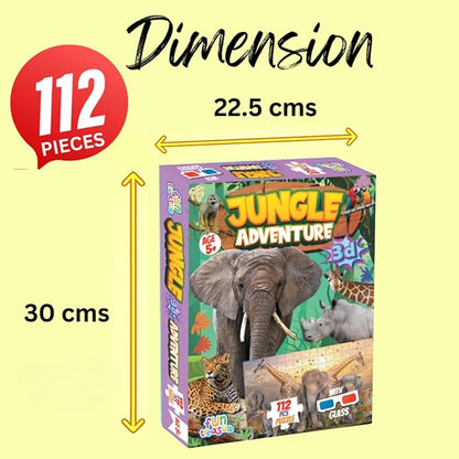 ungle Adventure 3D Jigsaw Puzzle (112 Pieces)