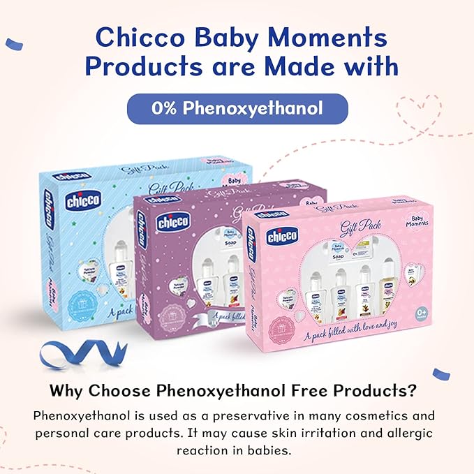 Chicco Baby Moments Caring Set Pink, Gift Set for Babies, 0m