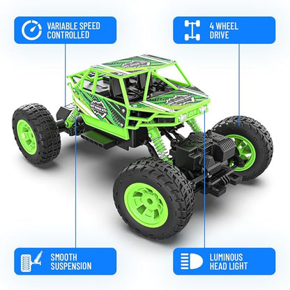Mirana Duster 4WD 4x4 RC Car High Speed ATV Remote Control Rock Crawler green