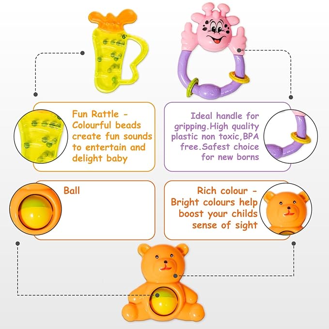 Ratnas Munchkin Rattle Set of 6