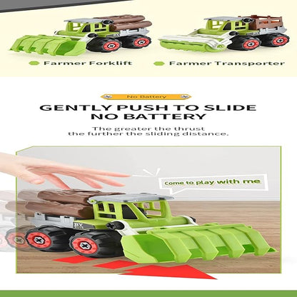 Farmer Car Toy Farm Set Tractor Children s Engineering Vehicle