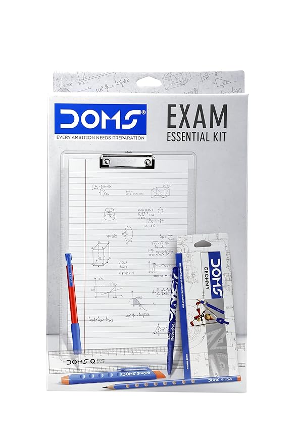 DOMS Exam Kit with Pad, Geometry & Stationery