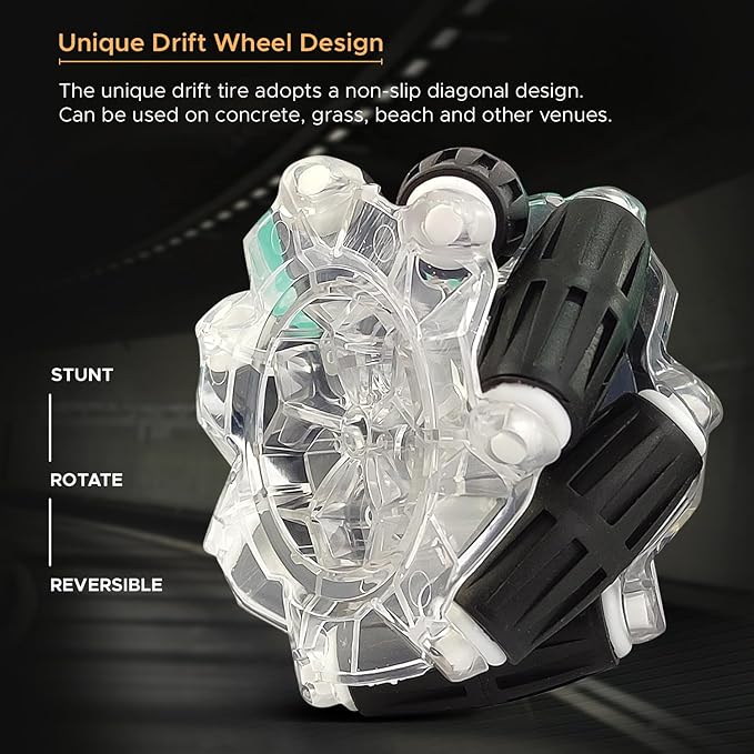 Remote Control Drift Stunt Car for Kids 360 Rotation, All-Terrain RC Car