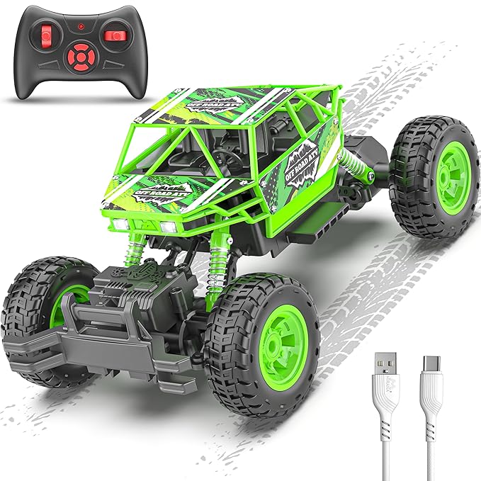 Mirana Duster 4WD 4x4 RC Car High Speed ATV Remote Control Rock Crawler green