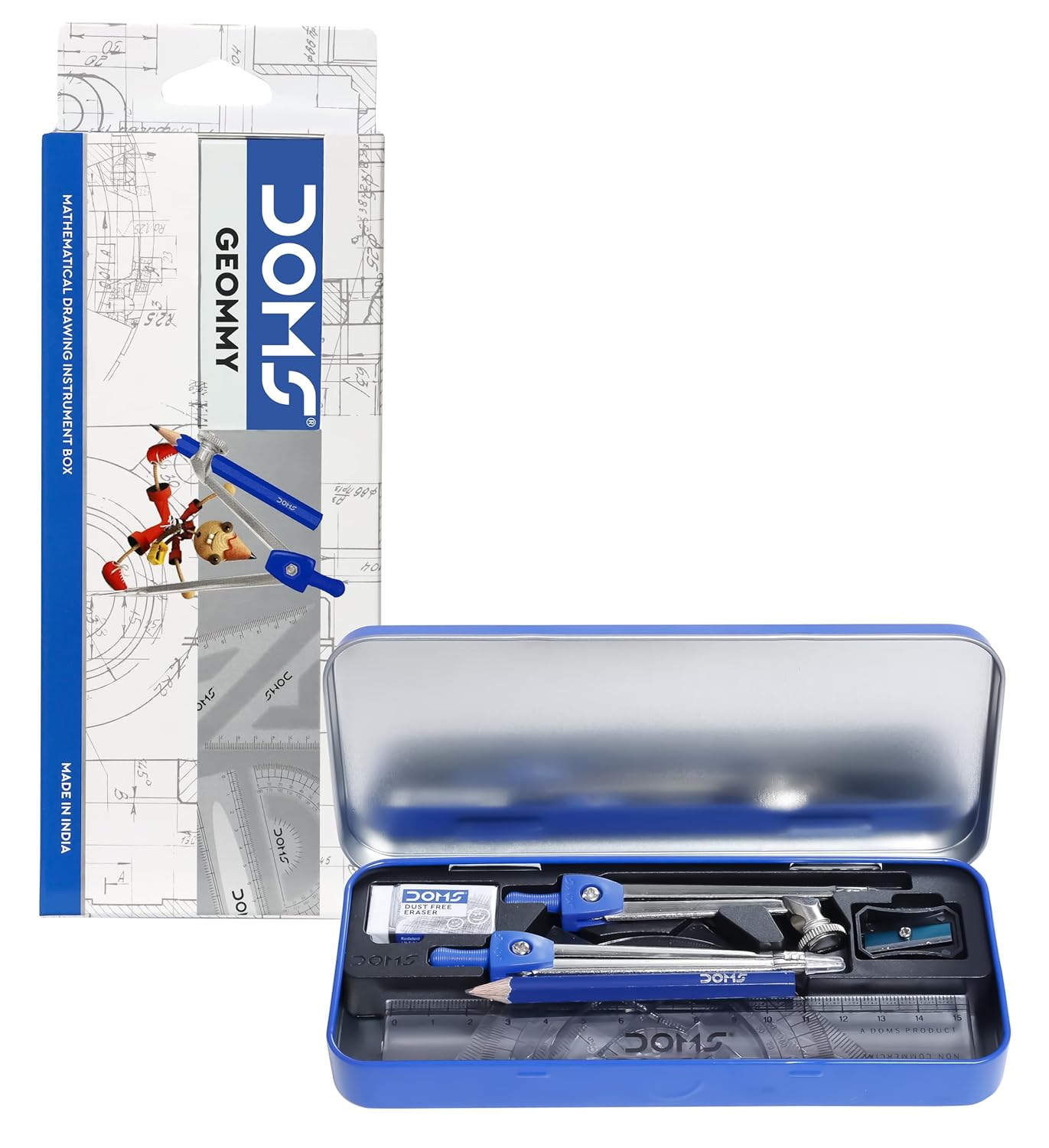 DOMS Exam Kit with Pad, Geometry & Stationery