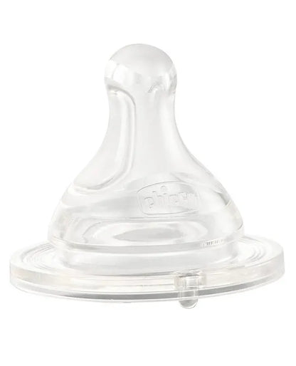 Chicco Physio Anti-Colic Food Flow Teats Pack of 2 - White 6M+