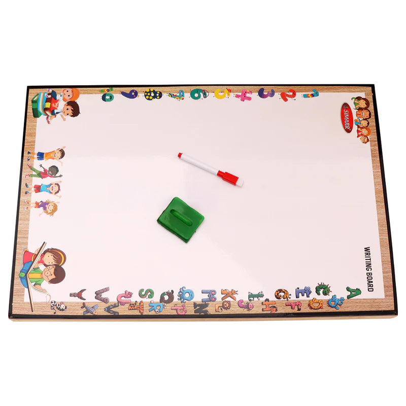 2 in 1 Wooden String Hockey Tabletop Game (BIG) with White Board & Marker